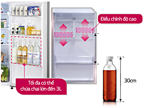 Ngăn cửa tủ linh hoạt